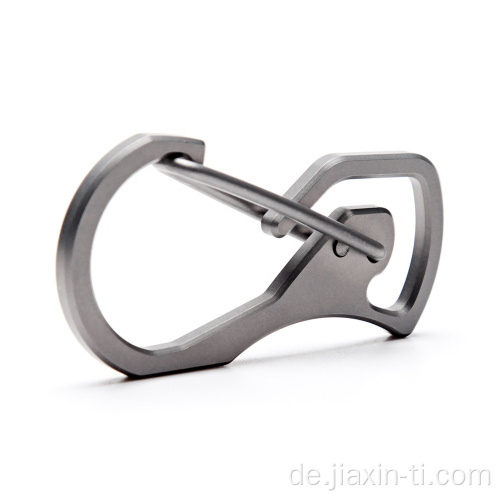 Schlüsselanhänger für Hundeleine Ultralight Titanium Karabiner